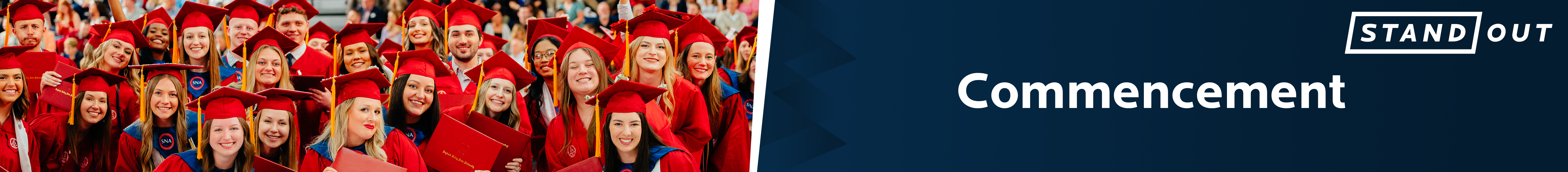 commencement ceremony banner